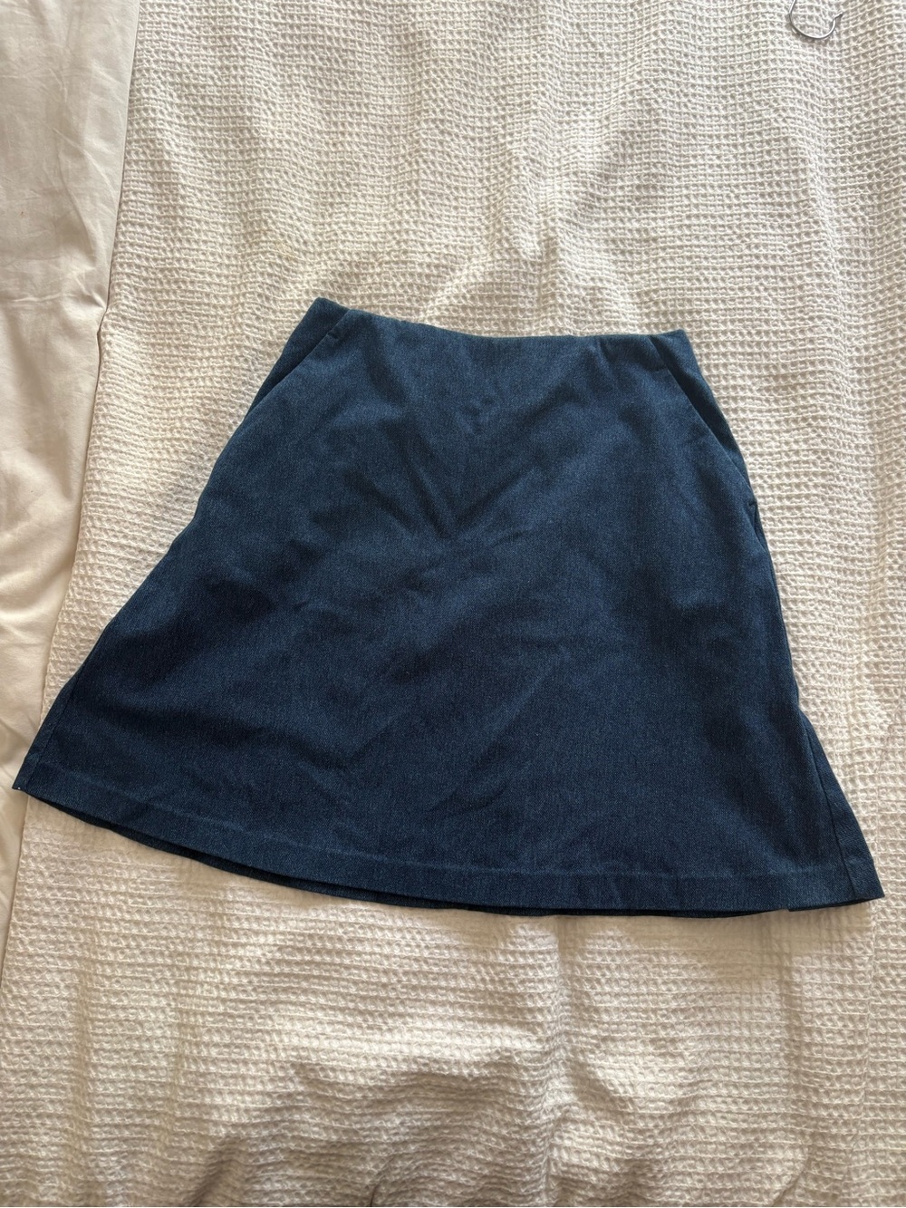 Uniqlo Navy A-Line Mini Skirt - medium